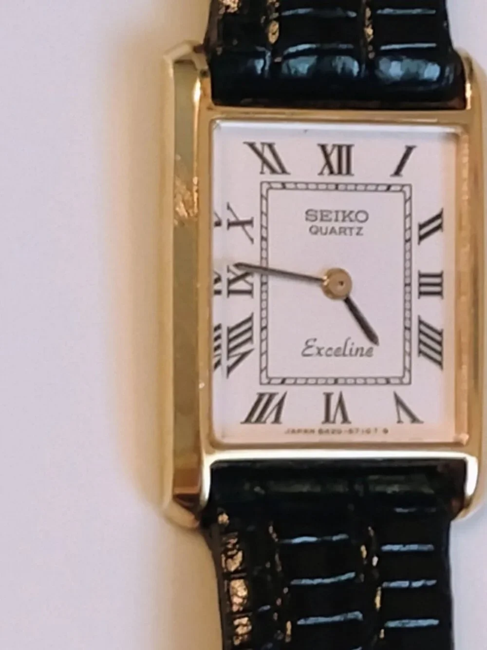 Ladies Seiko Exceline Tank Watch 8420-5540 JAPAN TESTED! New Battery